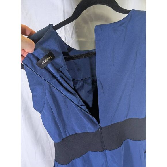 Valencia Sleeveless Knee-length Sheath Dress Round Neckline Concealed Zipper Clo - Picture 6 of 7